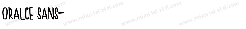 oralce sans字体转换